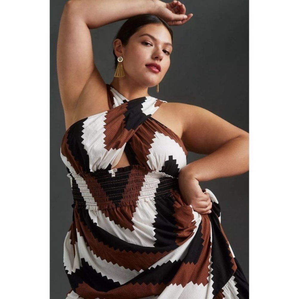 PLENTY BY TRACY REESE
Printed Halter Maxi Dress 2X - Picture 2 of 9